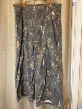 ⭐️ wild fable Gray Tan Green Camo style Wide-Leg Paint-Splatter Pants XXL